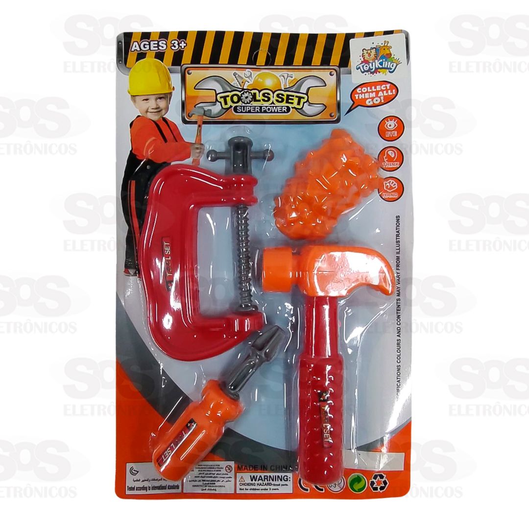 Kit De Ferramentas Com 4 Peas Toy King TK-AB4009