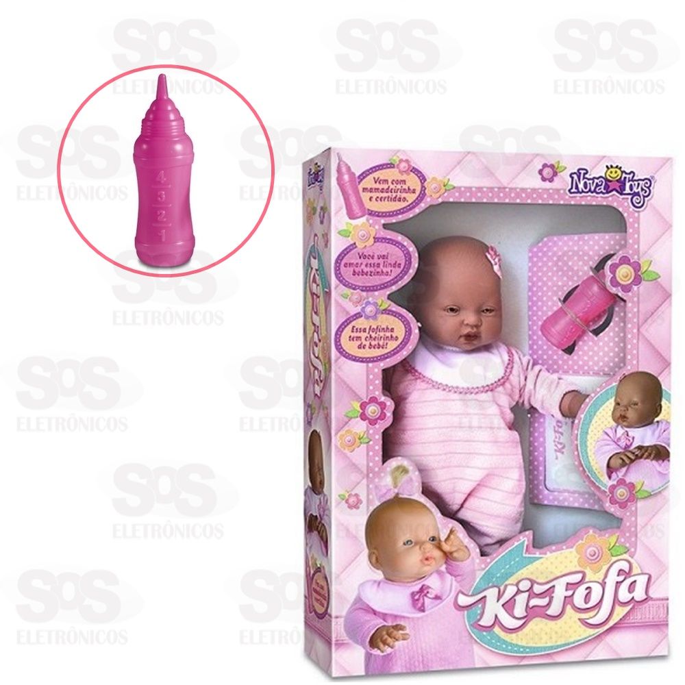 Boneca Ki Fofa Negra Nova Toys 1010