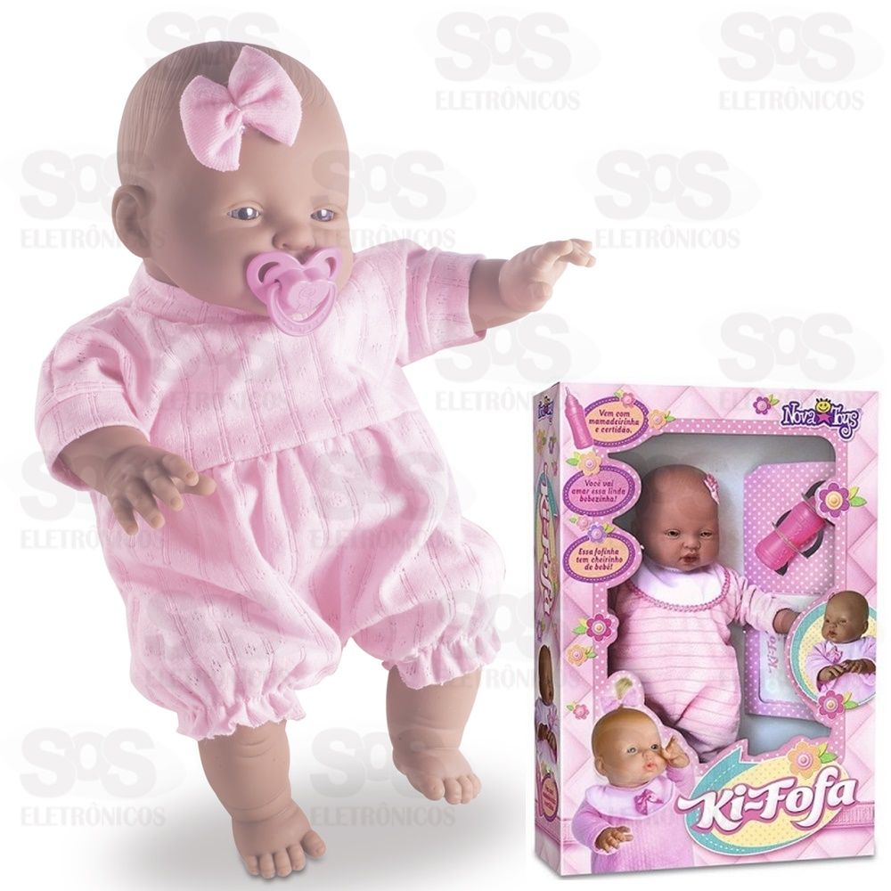 Boneca Ki Fofa Negra Nova Toys 1010