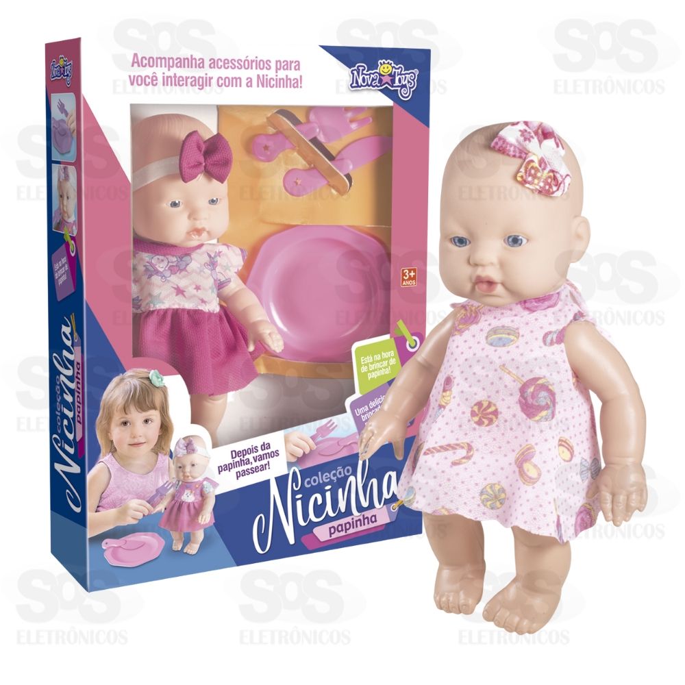 Boneca Nicinha Papinha Nova Toys 1119