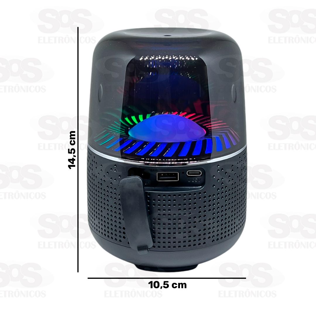 Caixa de Som Transparente Bluetooth Altomex AL-1888