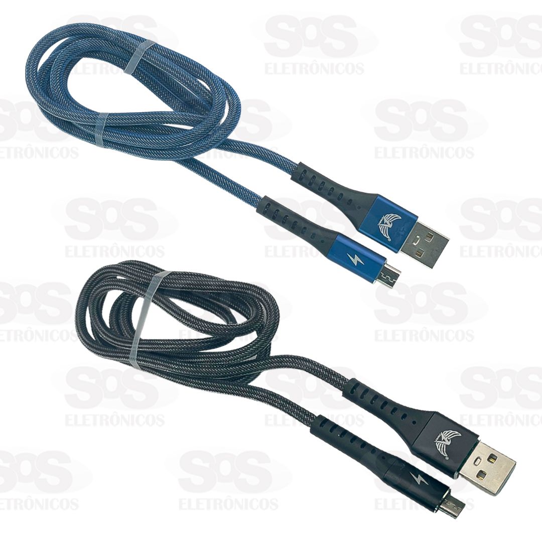 Cabo Micro USB V8 1 Metro 3.4A Reforado Altomex AL-2055-V8