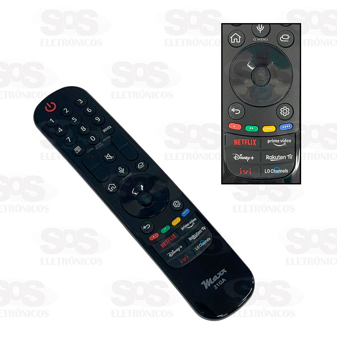 Controle Remoto Com Mouse Smart TV LG Maxx 21GA