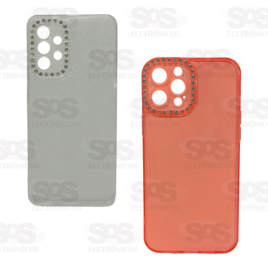 Capa Diamante Strass Motorola G52 Embalagem Simples
