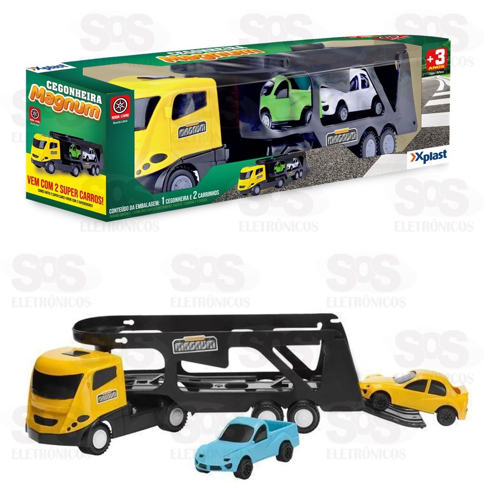 Comprar Brinquedo Caminhão Cegonha Magnum Com 2 Carros