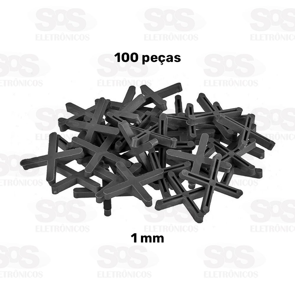 Espaador Para Pisos e Revestimentos 1MM 100 Peas Brasfort 7447