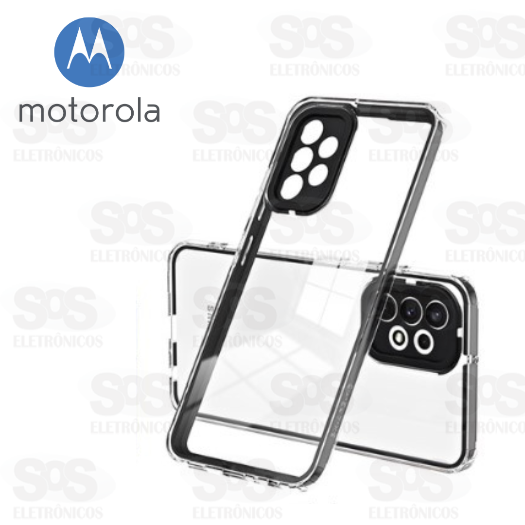 Capa Transparente Com Borda Motorola G52 Cores Sortidas