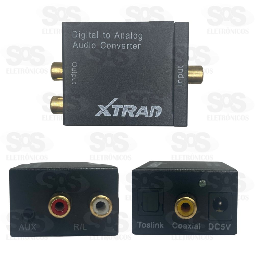 Conversor udio Digital Para Analgico Rca Xtrad XT5529