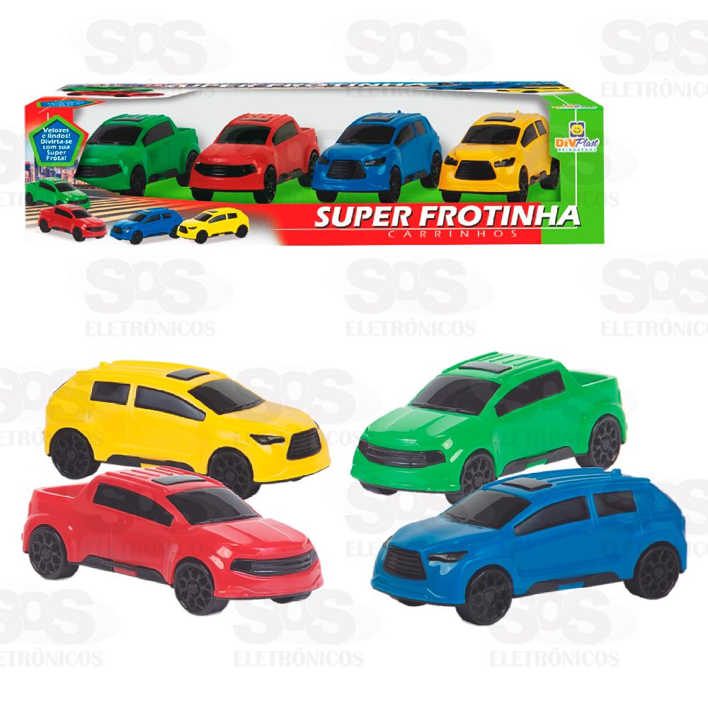 Super Frotinha 4 Carrinhos Divplast 563