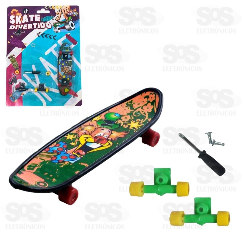 Skate De Dedo Infantil Com Acessrios Toy King TK-AB6216