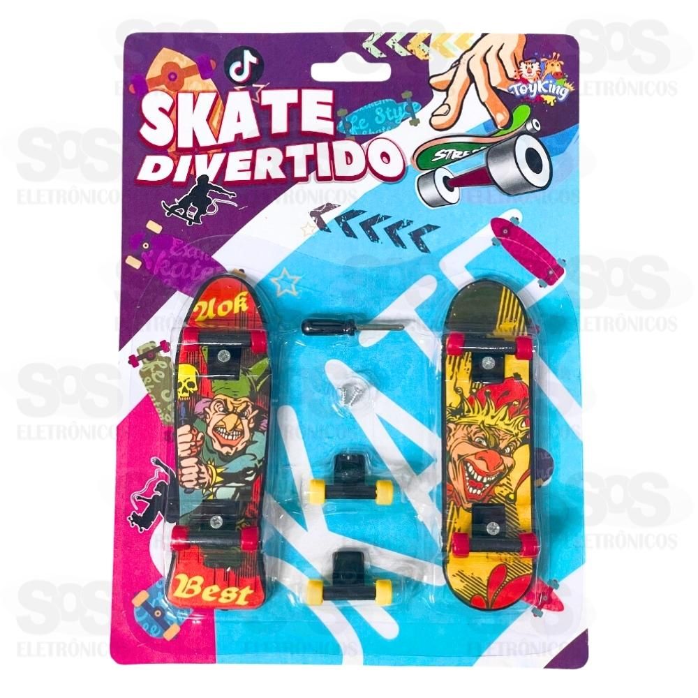 Skate De Dedo Fingerboard C/ Rodinhas Extra Chave Parafusos