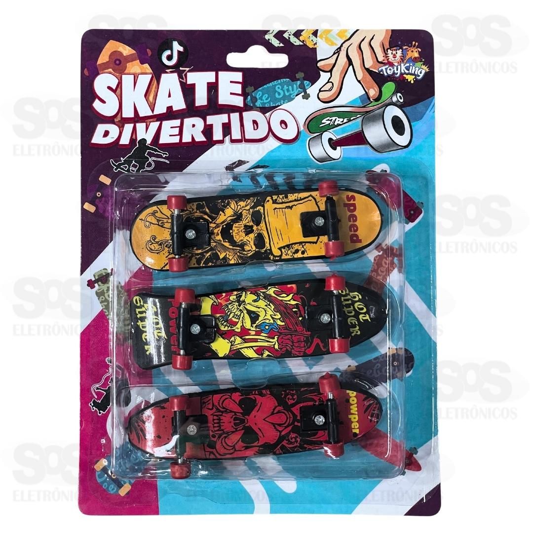 2 Unid Skate De Dedo Brinquedo Infantil Radical Kit Festa FingerBord