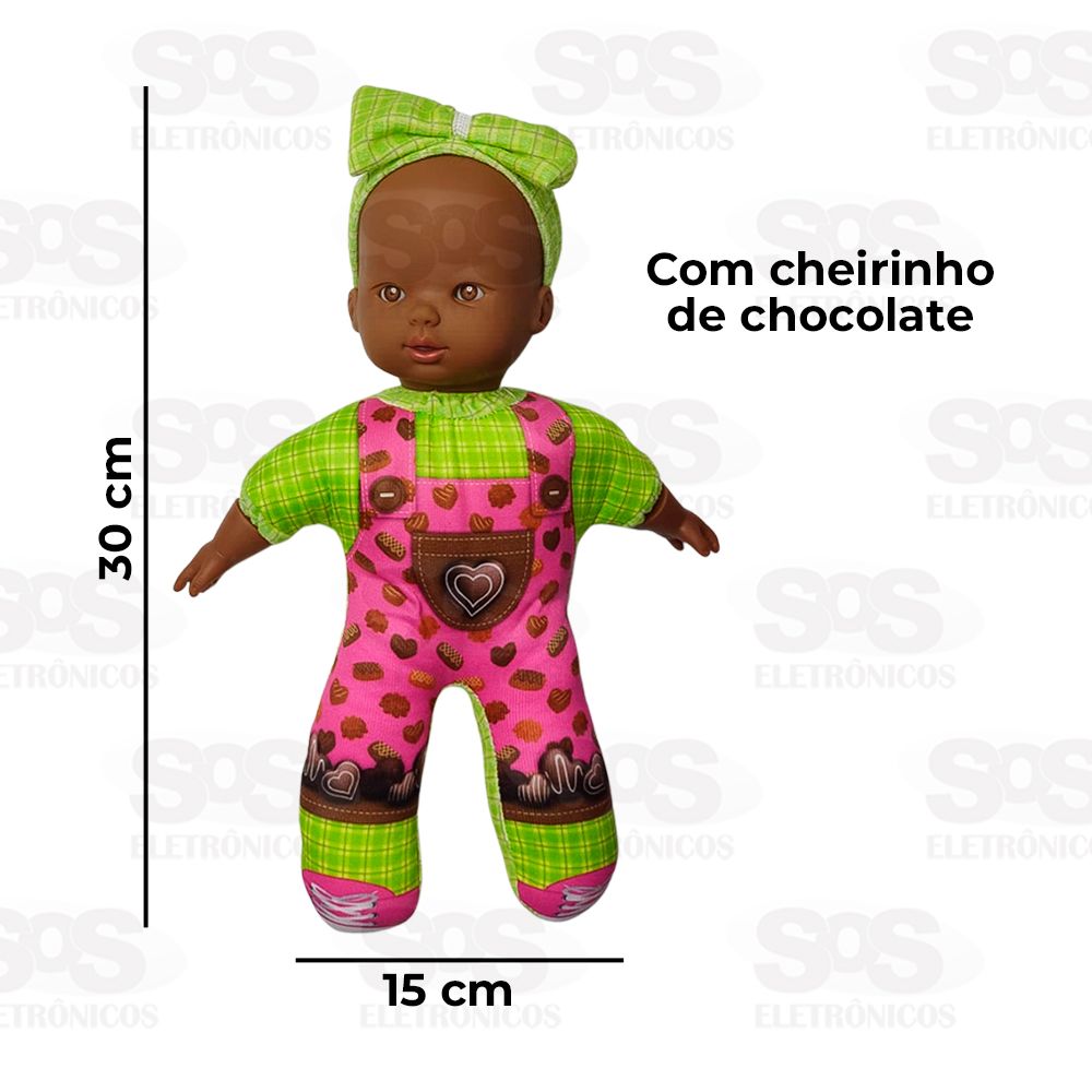 Boneca Soft Flavors Cheirinho De Chocolate Milk 646