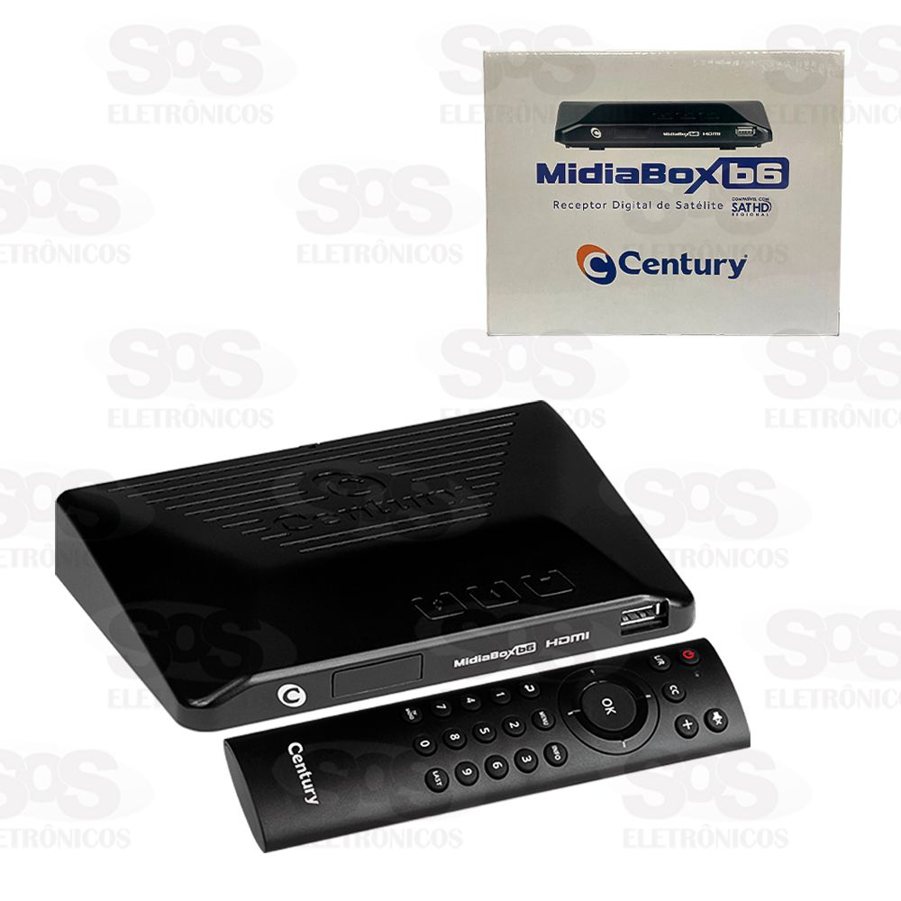 Receptor De TV Digital Century MidiaBox B6