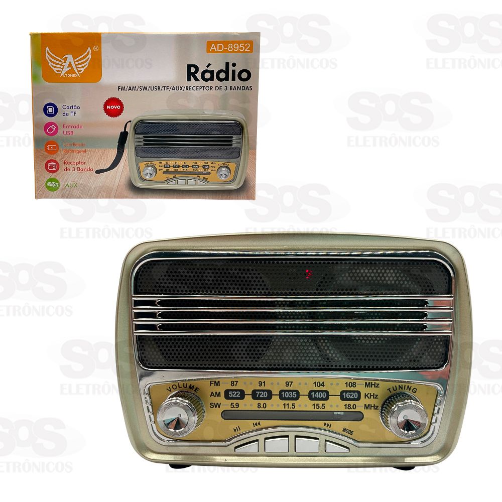 Rdio Retr Receptor 3 Bandas Altomex AD-8952