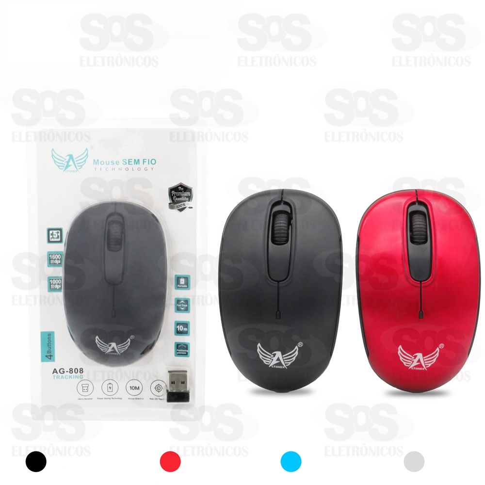 Mouse ptico Sem Fio 4 botes Altomex AG-808