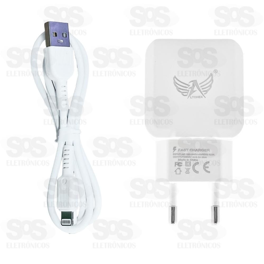 Carregador 2 USB 5.1A Com Cabo Iphone Altomex AL-5903-5G