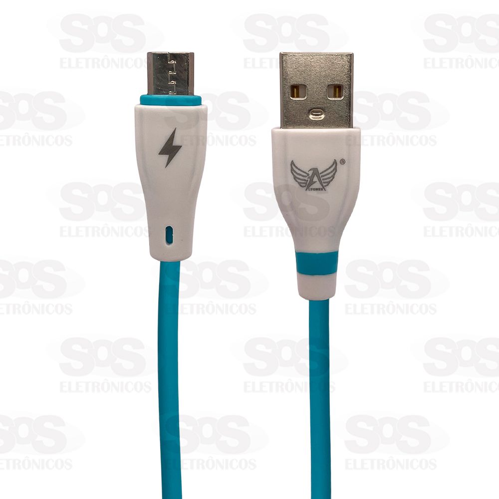 Cabo De Dados Micro USB V8 3.4A 1.2 Metros Altomex AL-2062-V8