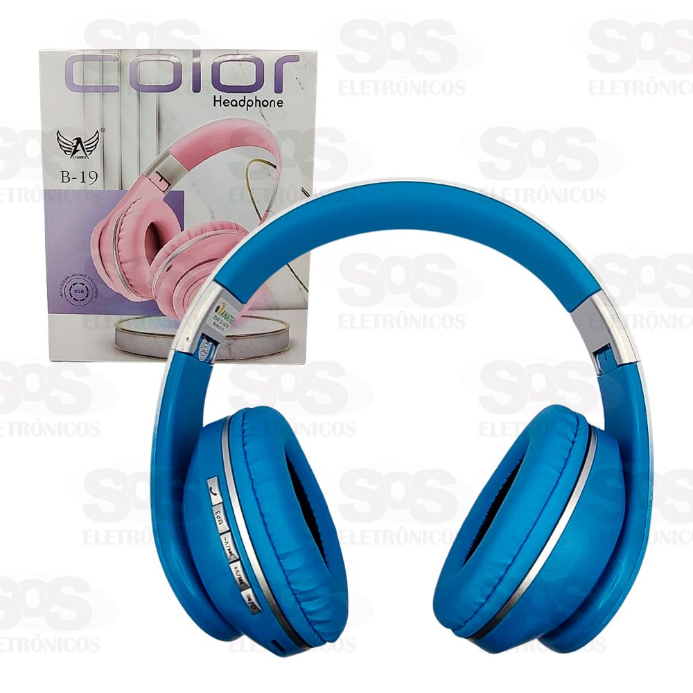 Fone De Ouvido Bluetooth Color RGB Estreo Altomex B-19