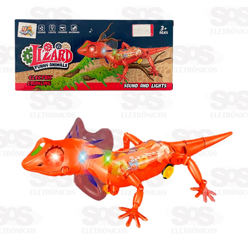 Lagarto Robtico Com Luzes e Sons Toy King TK-AB2489