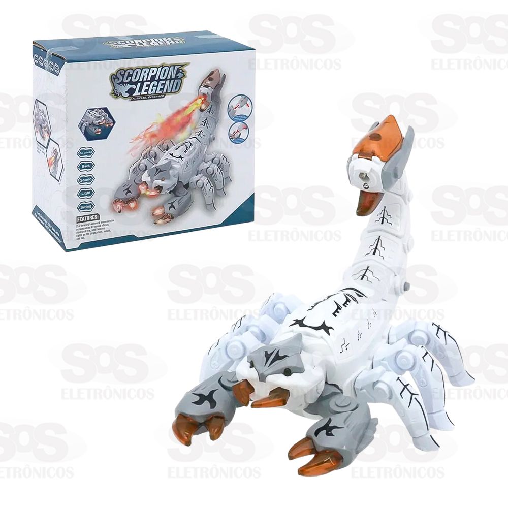 Escorpio Solta Fumaa Com Luzes Toy King TK-AB3417