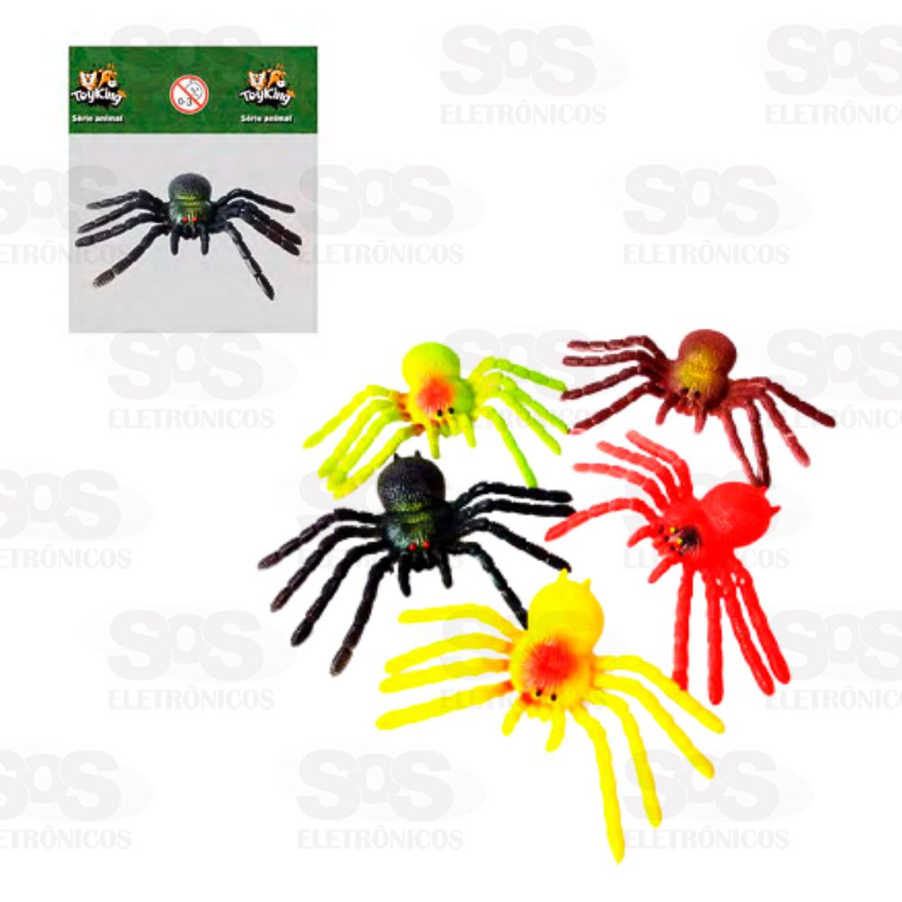 Aranha De Borracha Colorida Toy King TK-AB4916