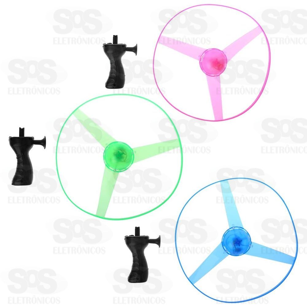 Lança Disco Voador Com Led Noturno Toy King TK-AB4968