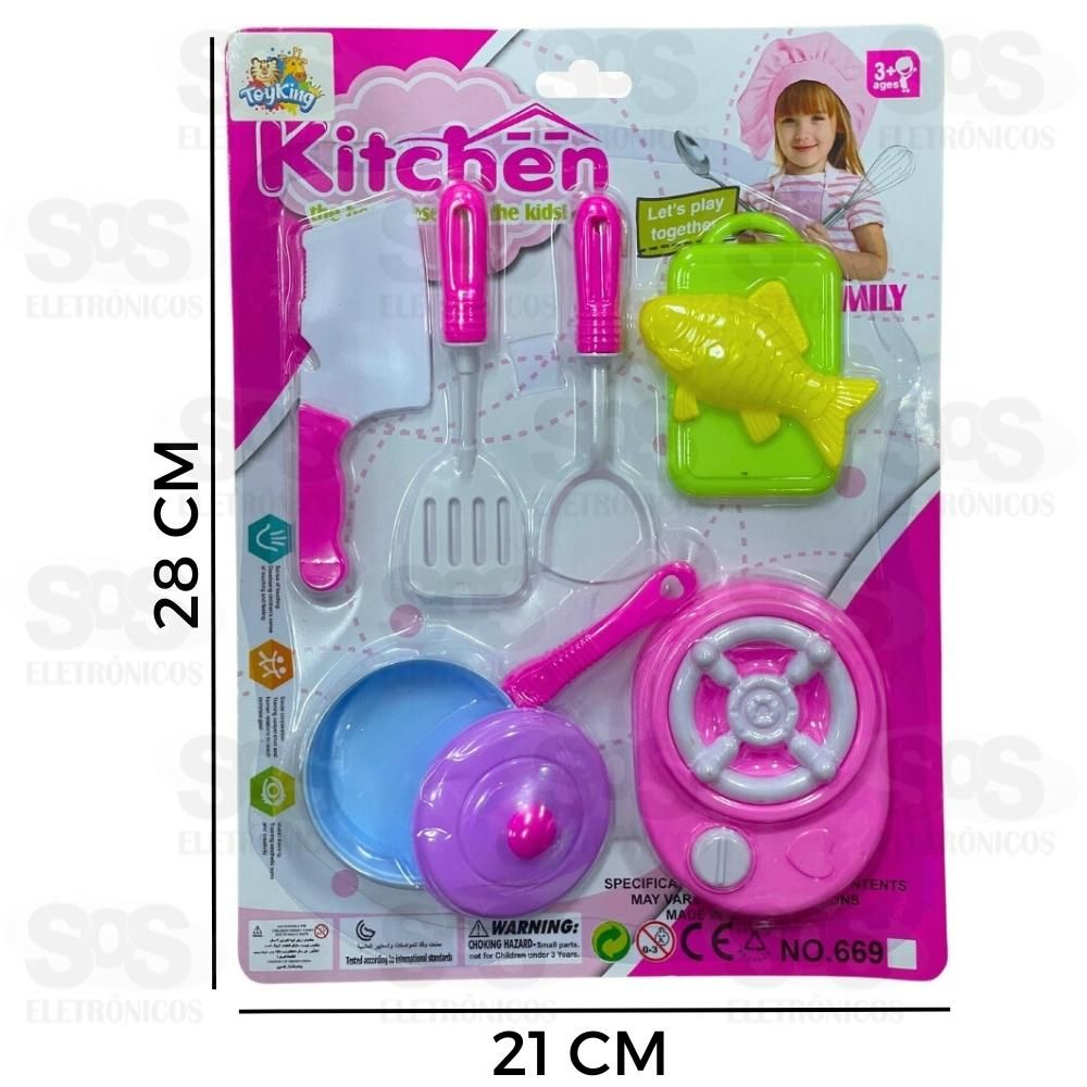 Kit Cozinha Com 7 Peas Toy King TK-AB4035