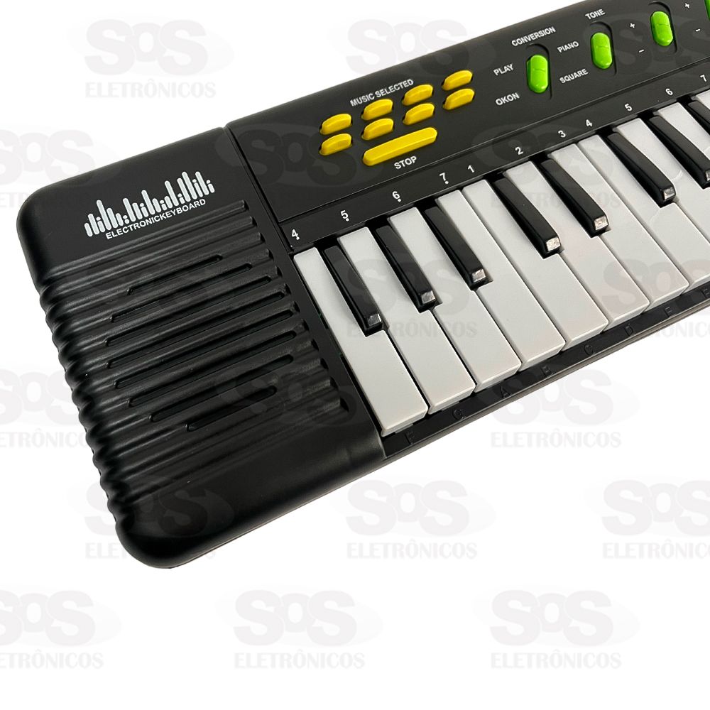 Teclado Infantil Musical 32 Teclas Keys Com Microfone Piano na