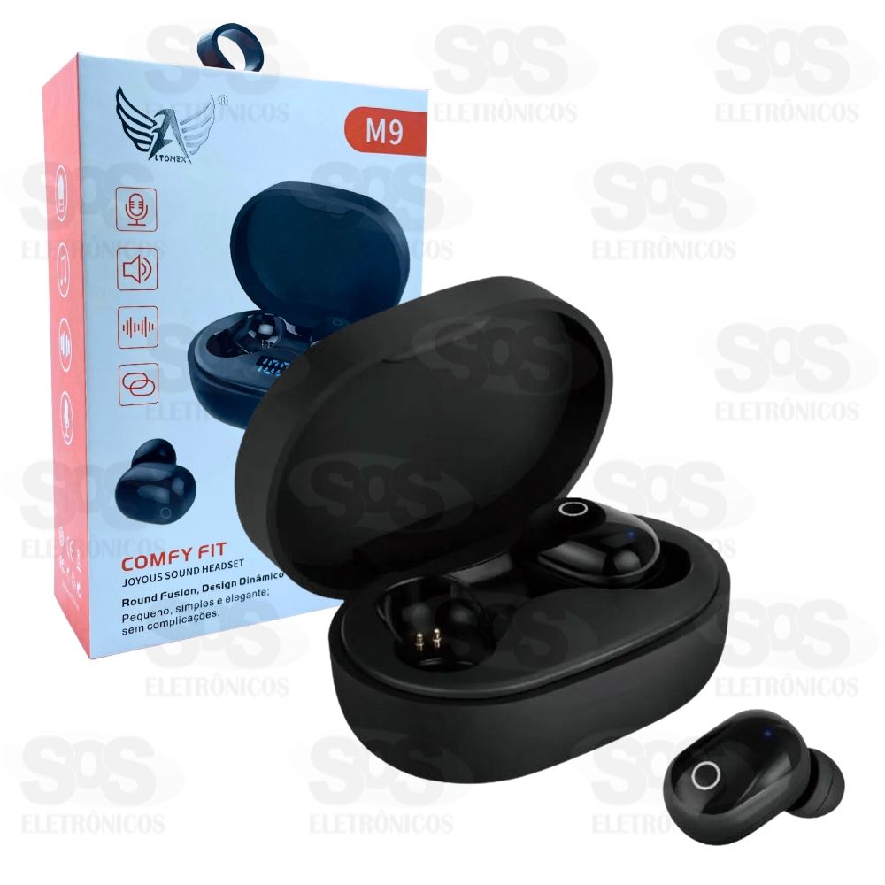Fone de Ouvido Sem Fio Bluetooth Colorido Altomex M9