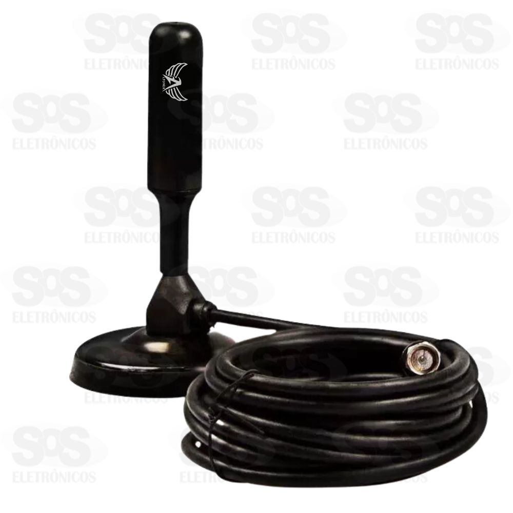 Antena Digital HDTV Base Com Im 5 Metros Altomex AL-3003