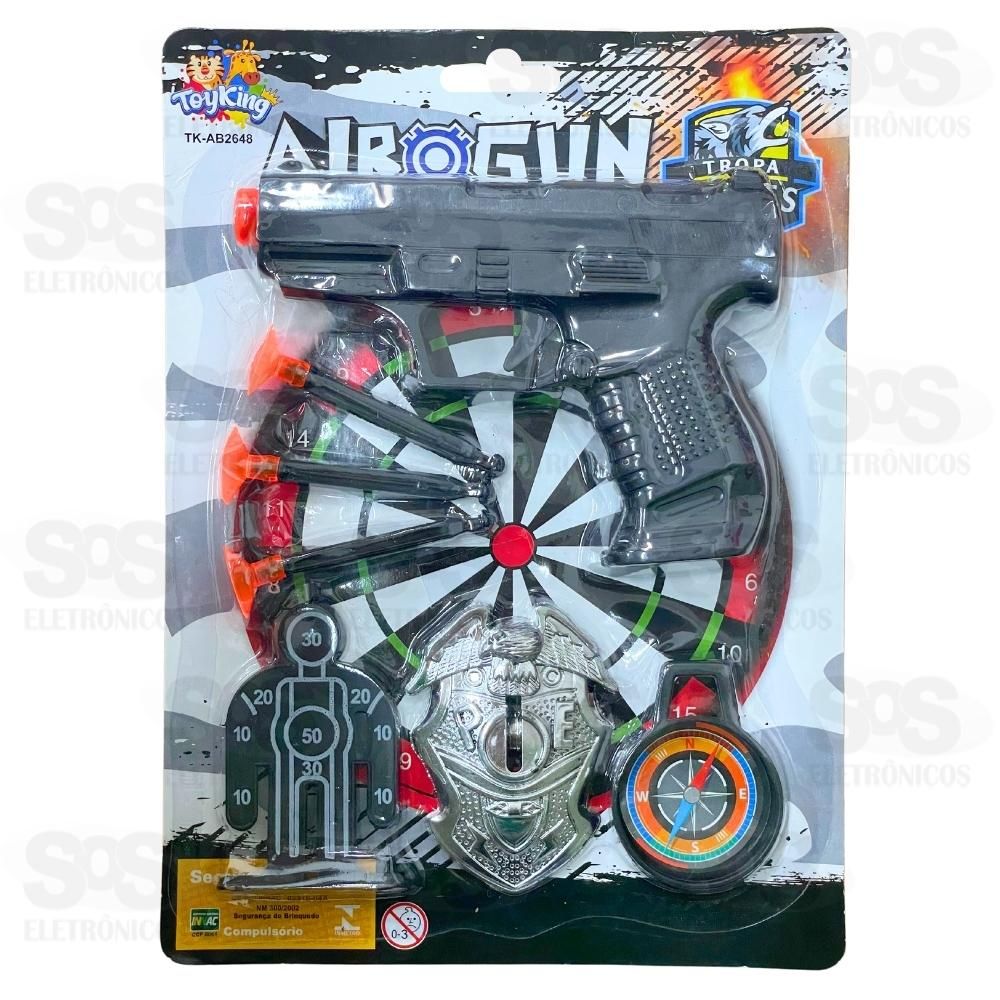 Kit Polcia Pistola De Dardos 8 Peas Toy King TK-AB2648