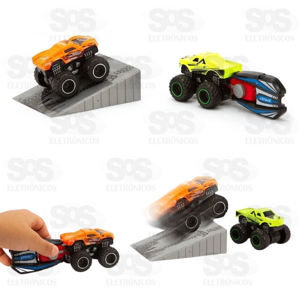 Kit Pista Lana Carrinhos 2 Unidades Toy King TK-AB5195