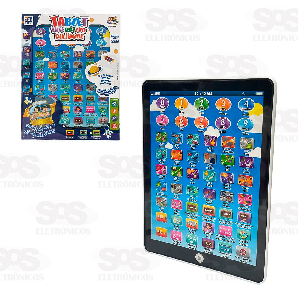 Tablet Interativo Infantil Toy King TK-AB4804