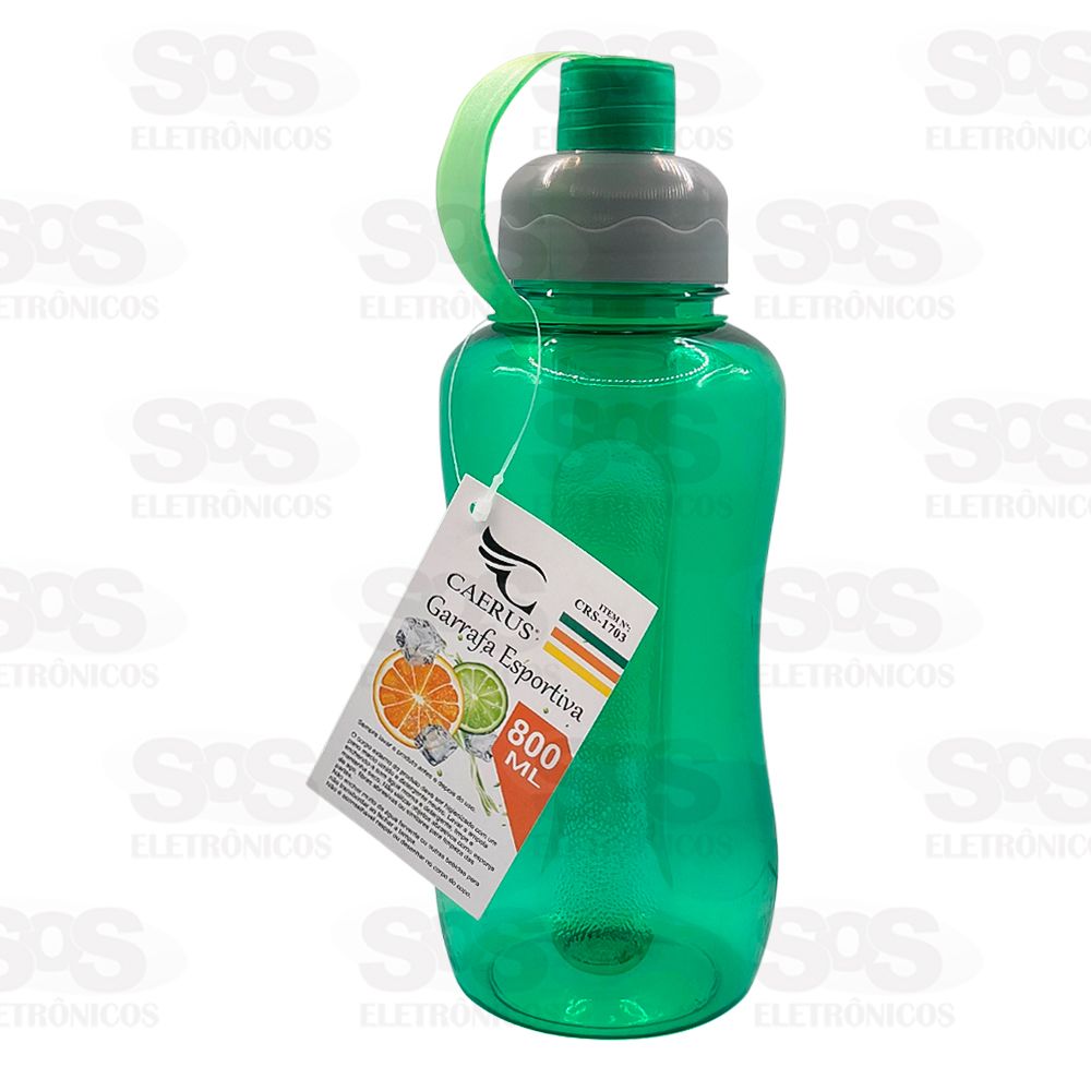 Garrafa Esportiva Transparente 800ml Caerus CRS-1703