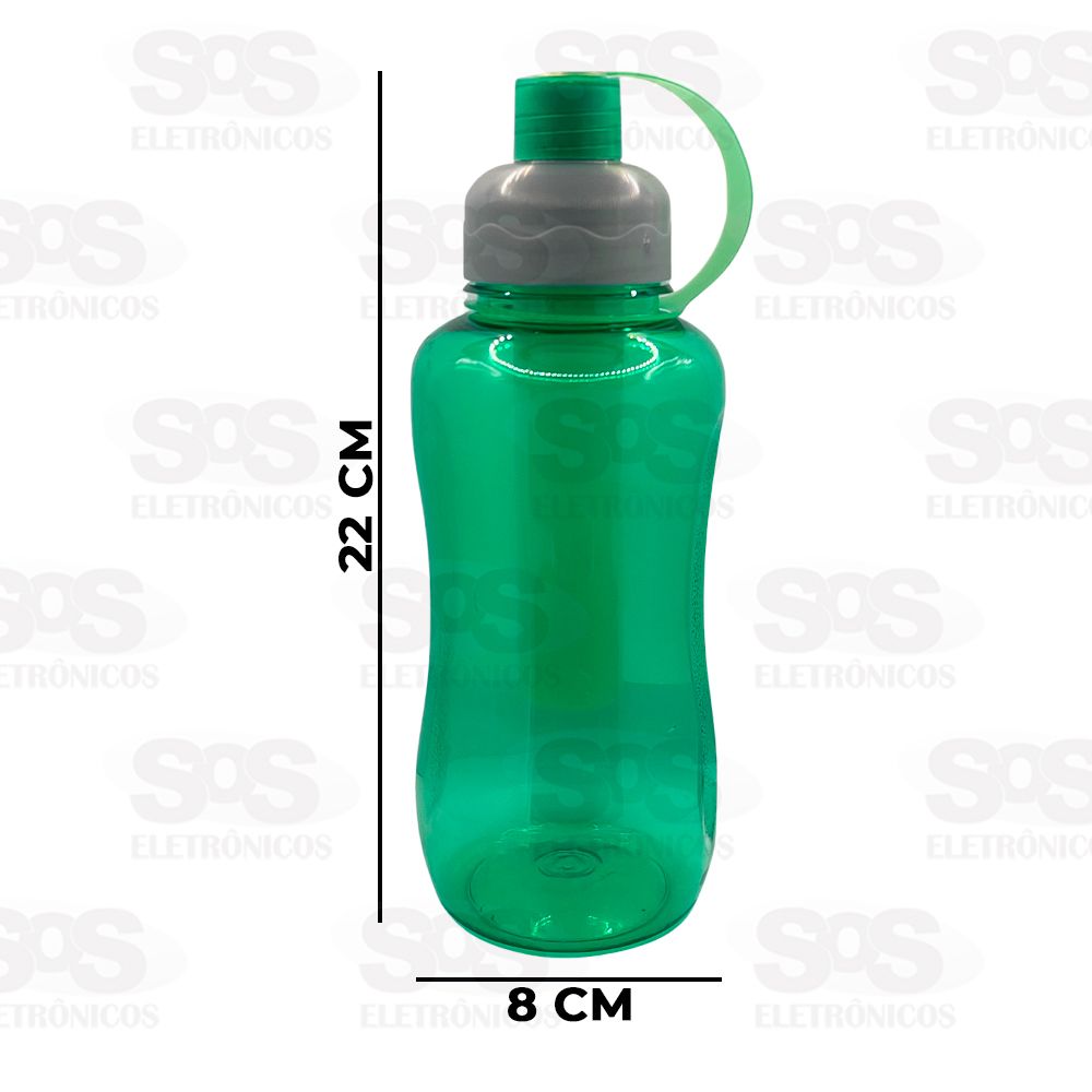 Garrafa Esportiva Transparente 800ml Caerus CRS-1703