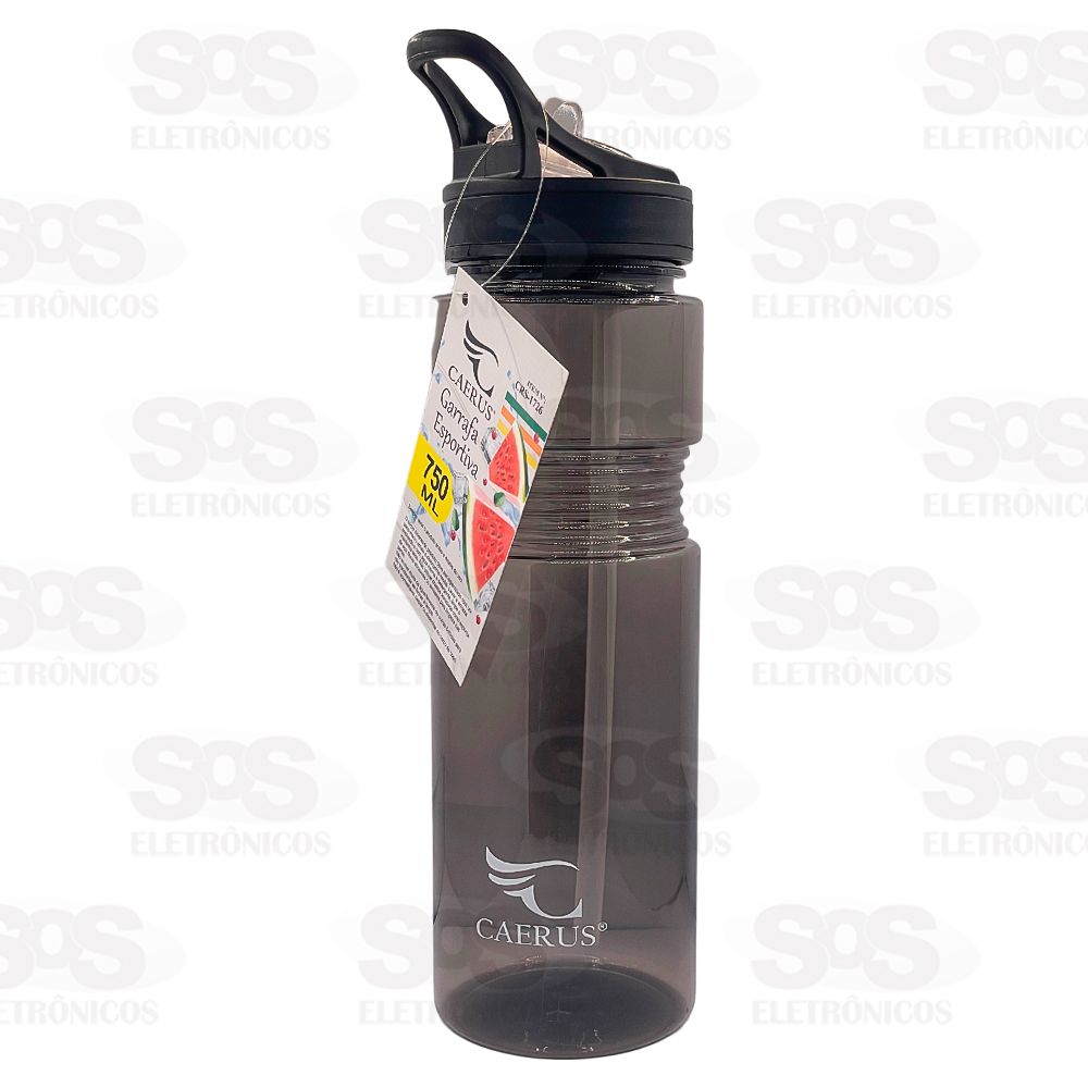 Garrafa Esportiva Transparente 750ml Caerus CRS-1726