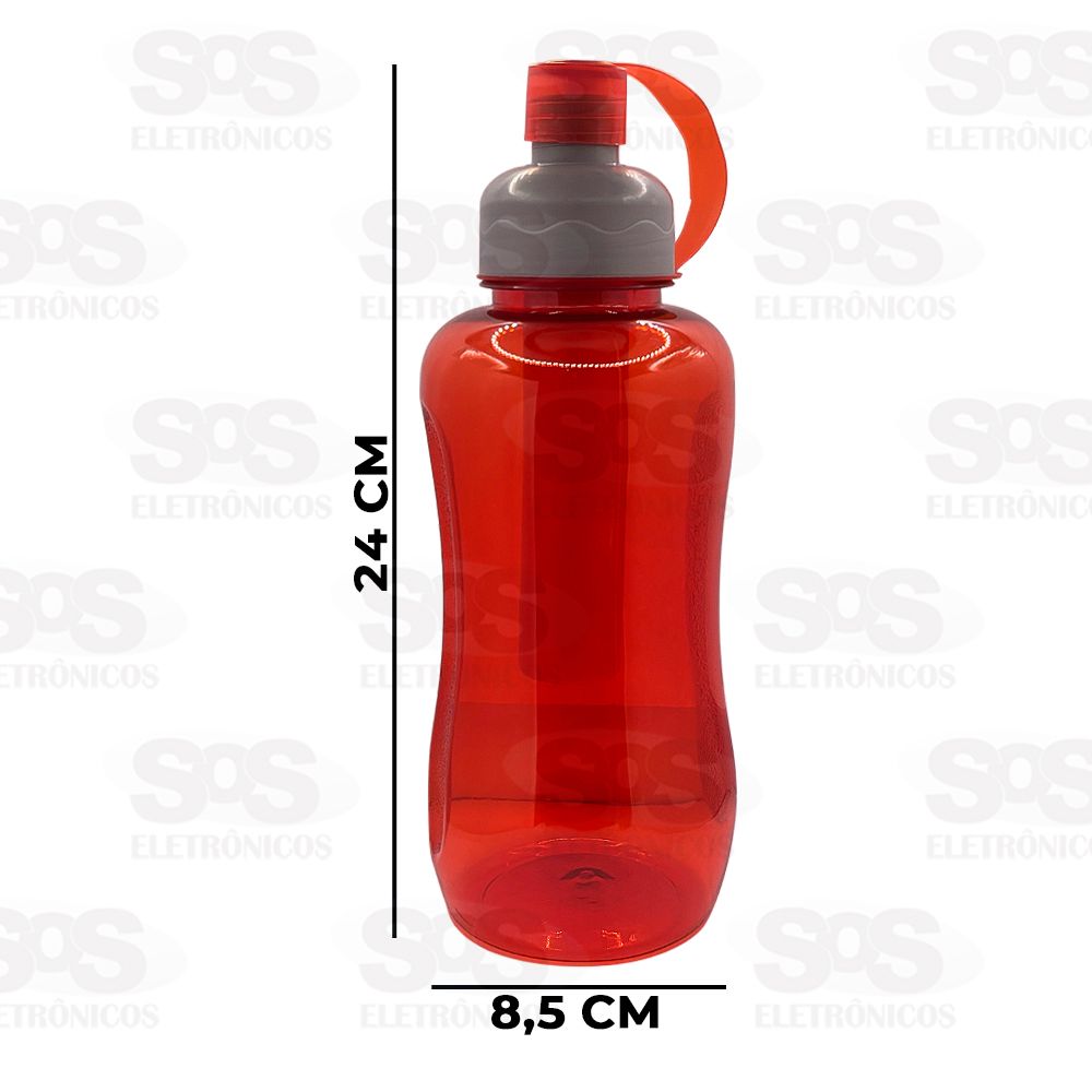 Garrafa Esportiva Transparente 1000ml Caerus CRS-1704