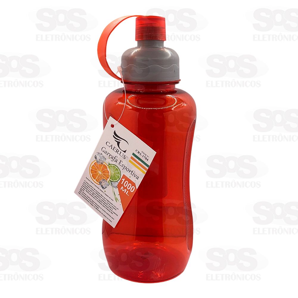 Garrafa Esportiva Transparente 1000ml Caerus CRS-1704