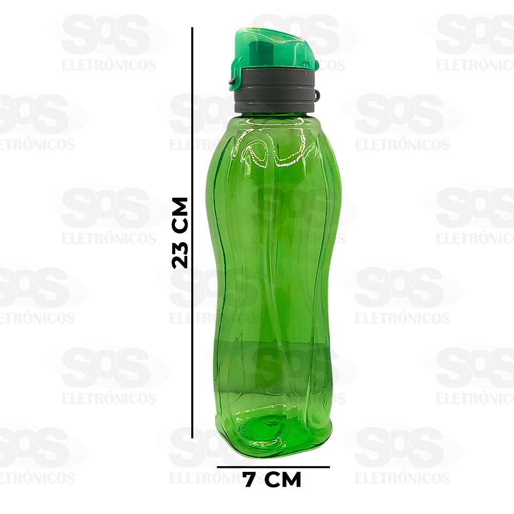 Garrafa Esportiva Transparente 600ml Caerus CRS-1706