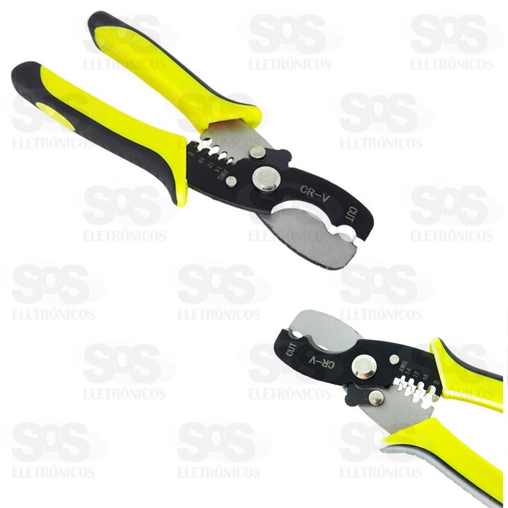 Alicate Crimpador Para Desencapar Cabos Troya Tools 1021