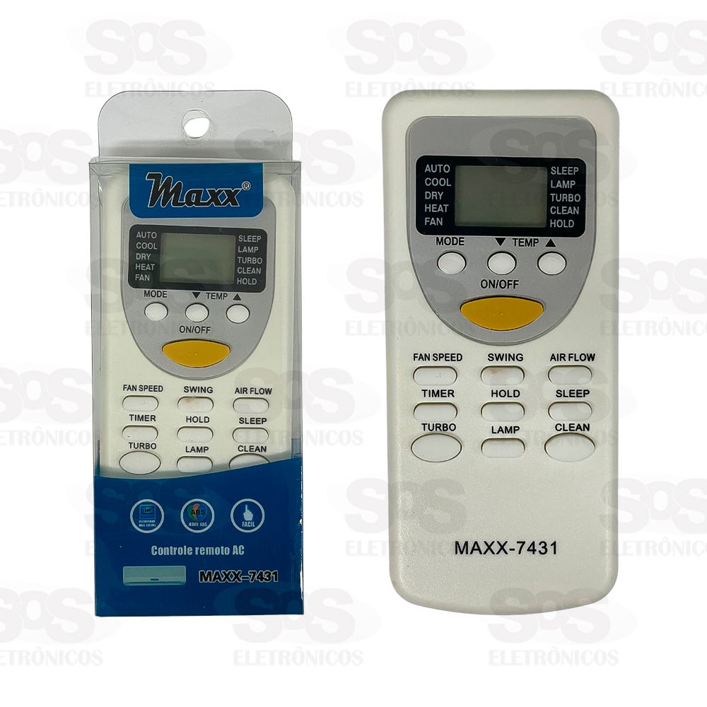 Controle Remoto Para Ar Condicionado Komeco Maxx 7431