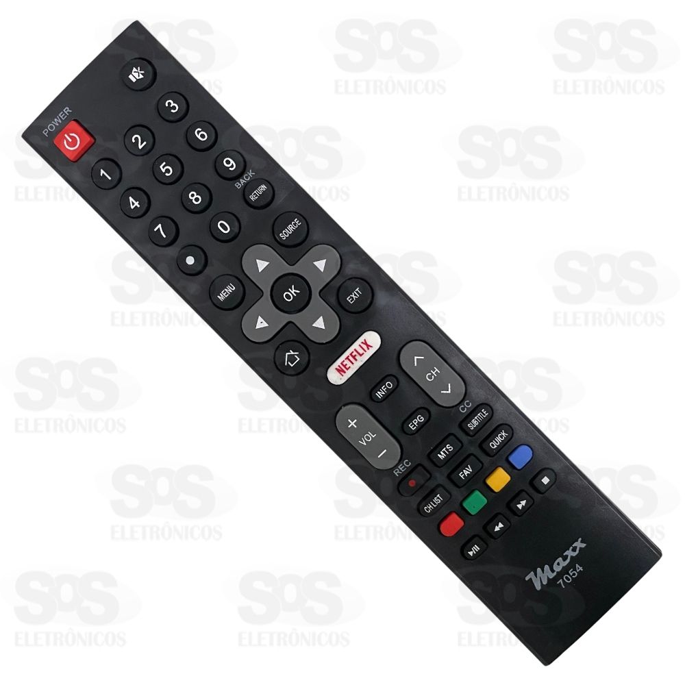 Controle Remoto Philco Netflix Maxx 7054