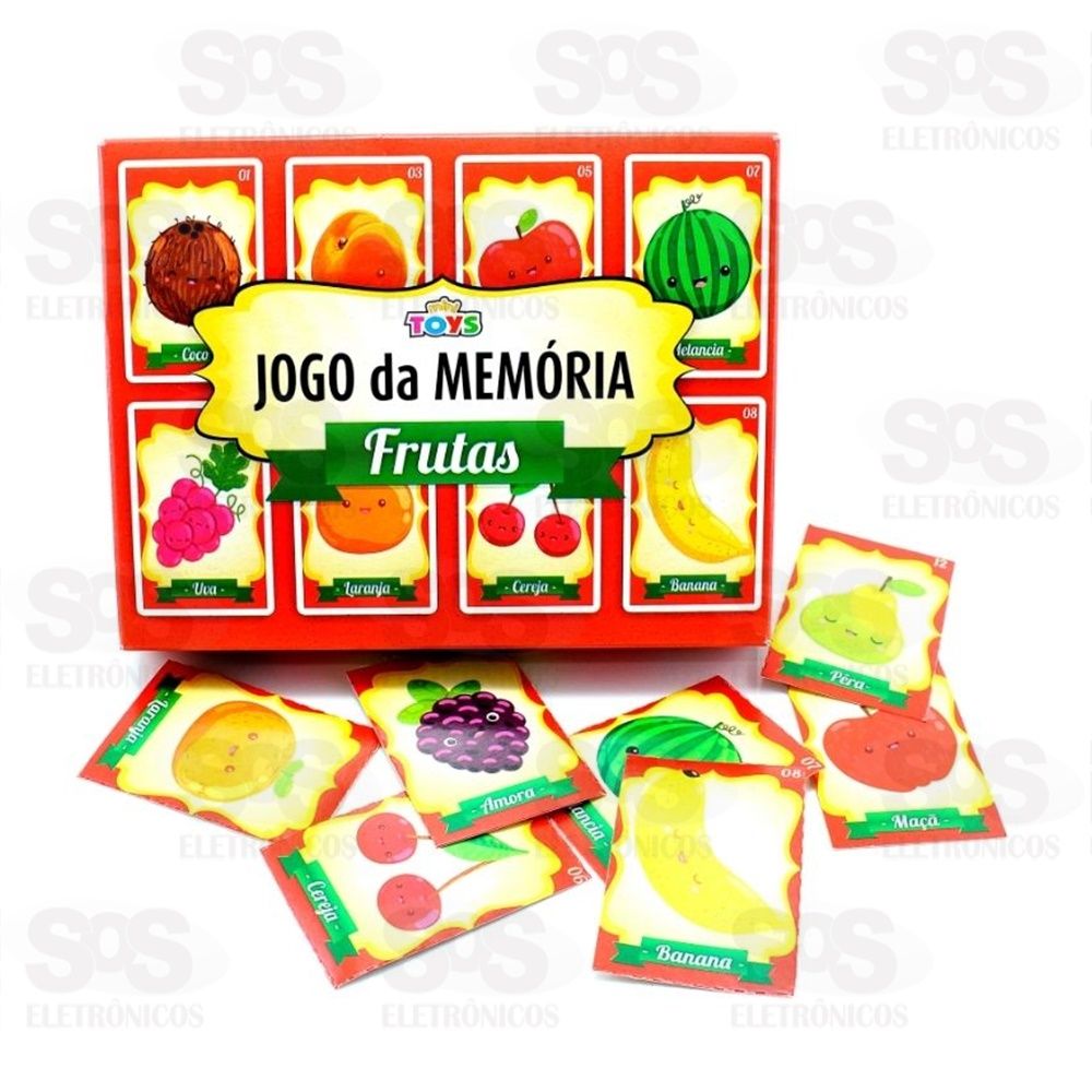 Jogo De Memria Frutas Mini Toys 0548A