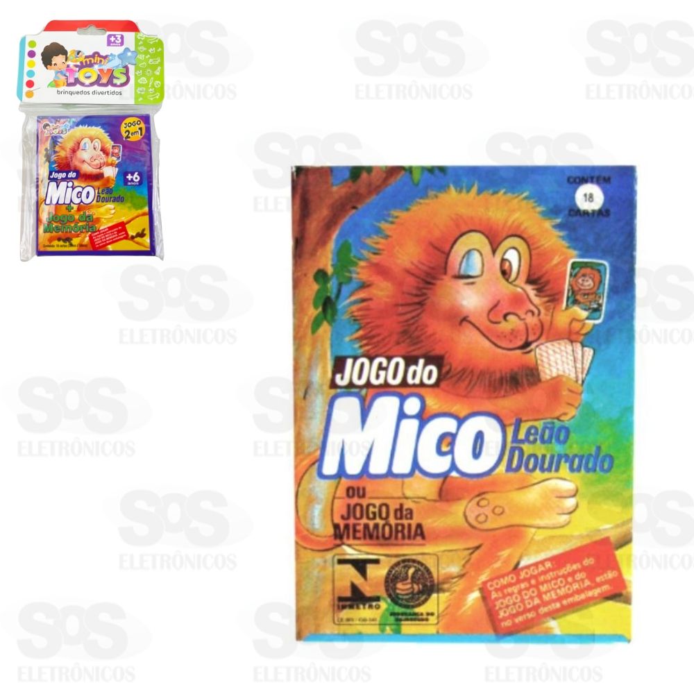 Jogo Do Mico Mais Jogo Da Memória Mini Toys 226