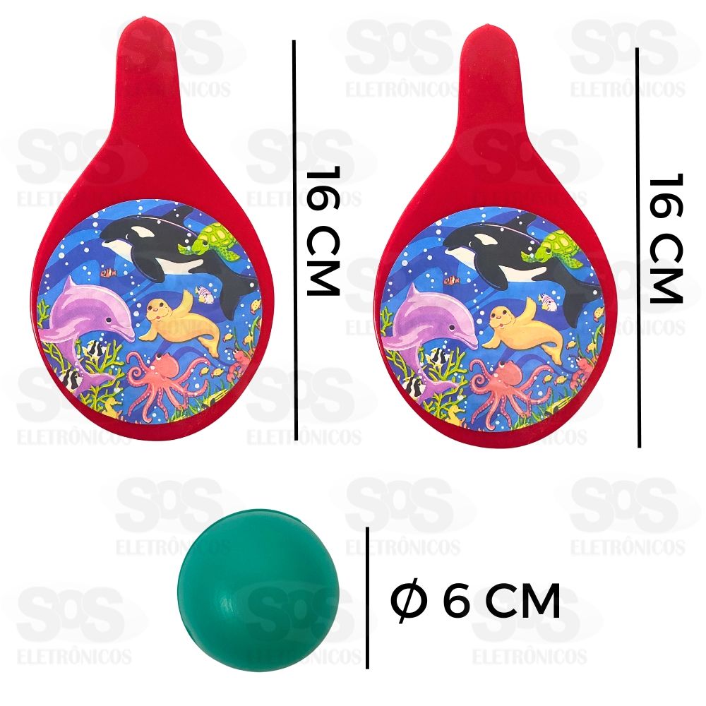 Kit Raquete Ping Pong Mini Toys 1089