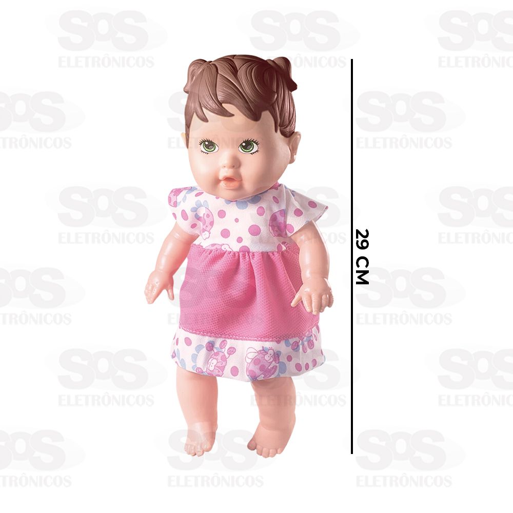 Boneca Baby Dondoquinha Morena Nova Toys 1112