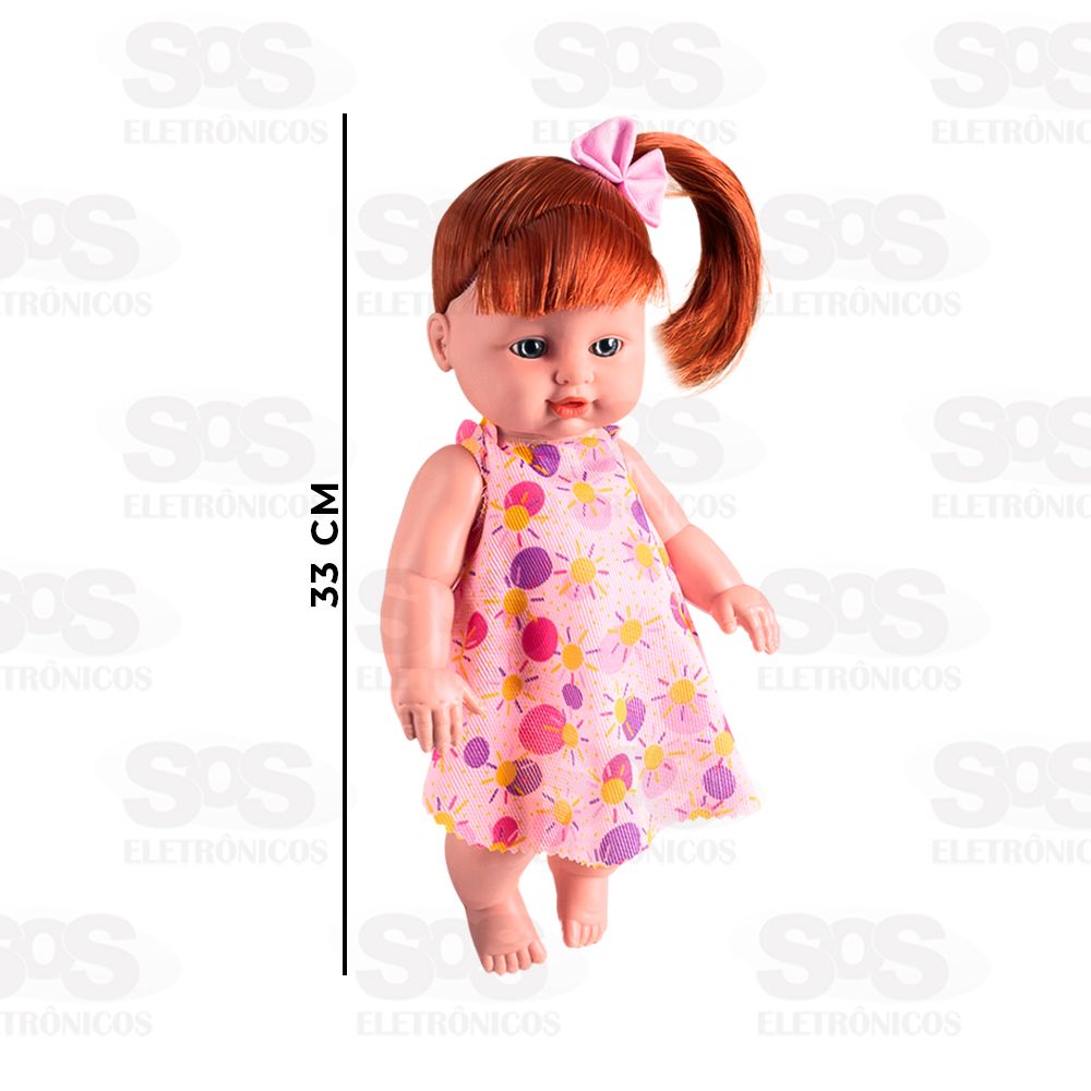 Boneca Yukinha Baby Hair Ruiva Nova Toys 1149