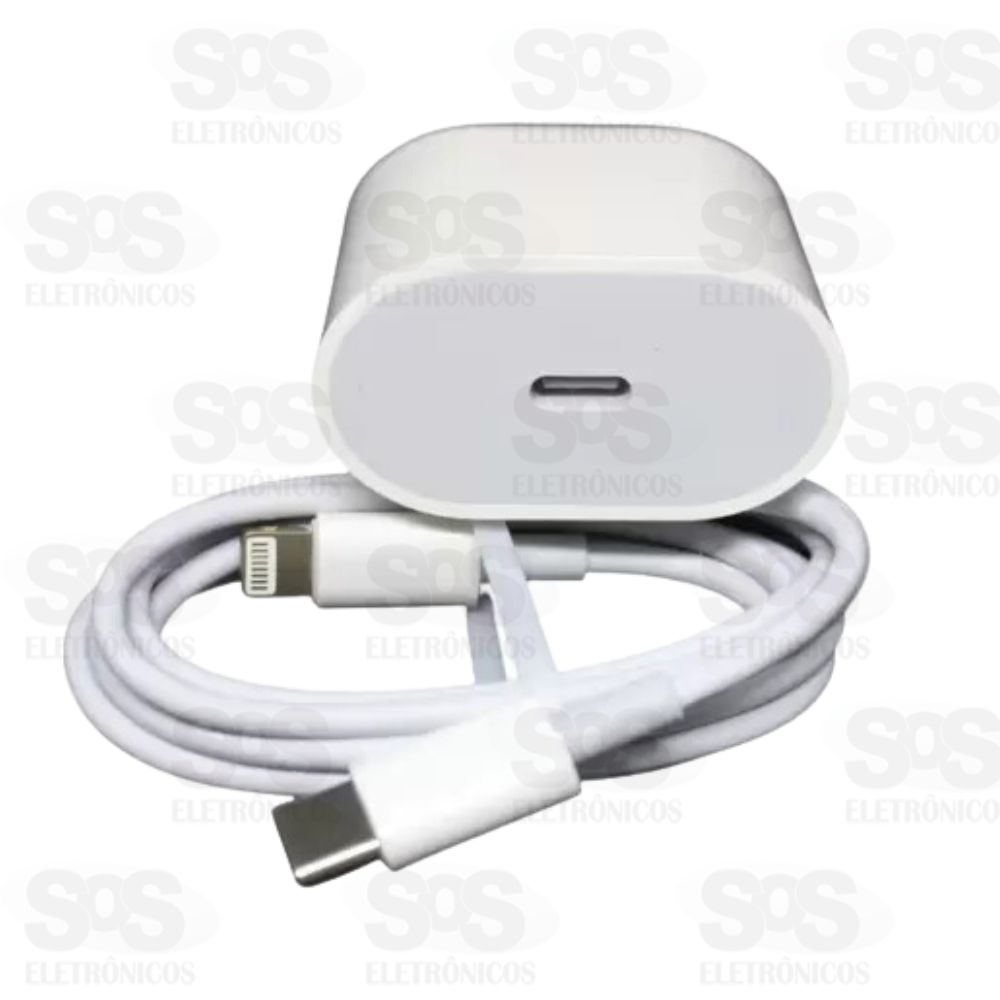 Carregador Fonte 20W Com Cabo Type-C Para Iphone Inova CAR-0094