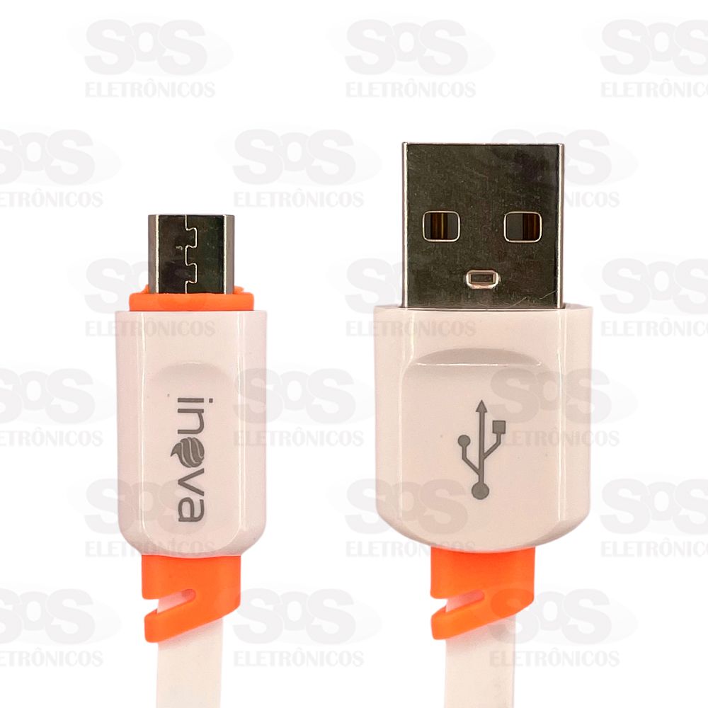 Cabo De Dados Turbo Micro USB V8 3.4A 30 CM Inova CBO-5910